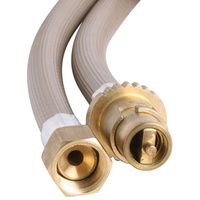 Bromic 10mm Gas Heater hose assembly 1/2 BSP FF x Male bayonet x 3000mm - 10HYB3000