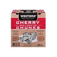 Western Cherry Smoking Wood Chunks - Made in the USA - 28181