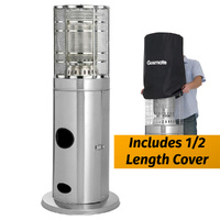 Gasmate Stellar Stainless Steel Deluxe Area Heater with Cover - AH2069CS-C