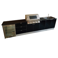 Alfresco Outdoor Kitchen with Beefeater Signature 3000E 4 Burner & 1 Door Bar Fridge plus Sink and Tap Package 4 - AKITCHENDEAL-04