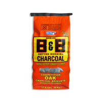 B&B Competition Oak Charcoal Briquets (17.6lb/8kg) - B00074