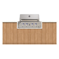 Euro Appliances BASINO 2.2m long - with 900mm BBQ + cabinetry +  20mm stone benchtop - BASINO