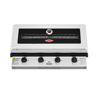 1200 Series Stainless Steel 4 Burner Built In BBQ w/ Cast Iron Burners & Grills - BBG1240SB