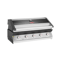  Beefeater 1600 Series Stainless Steel 5 Burner Built In BBQ w/ Cast Iron Burners & Grills