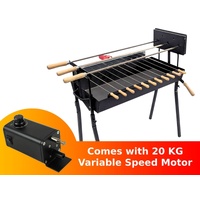 Cyprus Grill Modern Rotisserie Spit - Souvla Package Deal with 20kg Variable Speed Motor - CG-0779B-BUNDLE