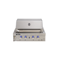 Euro 4 Burner Built-In BBQ and Hood (304 Grade SS) - EAL900RBQ