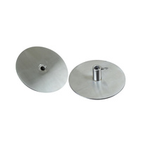 Cyprus Grill Gyro Plate Stainless Steel (Set of 2) - Round 10cm disc Diameter - GP-3078A