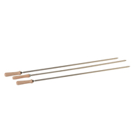 Cyprus Grill Large 8mm Square Skewers x 76cm Long excluding handle (Set of 3) - LS-2201B
