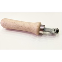 Height Adjuster Nut (Silver) with Wooden Handle (Suits Cyprus Grill Modern) - LSWH-006
