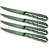 Man Law Stainless Steel Diamond Plate Steak Knife (Set of 4) - MAN-SK1