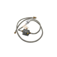 Bromic Universal Natural Gas Conversion Kit Stainless Steel With Floor Socket 3/8 SAE Female Flare x 1500mm Hose 250Mj/hr Governor x 200mm Hose -NGCK5