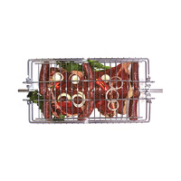 Outdoor Magic - Spit Grill Basket with 4 adjustable positions - OM2202