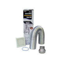 EURO Universal Vent Kit SEMI-RIGID For a WALL/EAVE - RHKE65EU