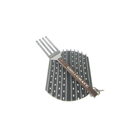 GrillGrate set of 2 radius cut panels for Big Green Egg MX & Small, most small kamado grills, Weber Smokey Joe and other 14.5"