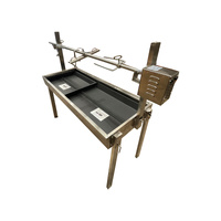 Extendable Charcoal Spit Roast Machine  - 25kgs meat capacity Motor from DIZZY LAMB - SSB-3060X