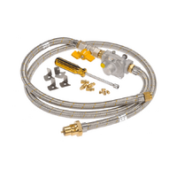 CROSSRAY NG Conversion Kit  - Includes NG regulator, Short braided hose and injectors- TCS4AC-003