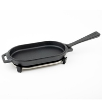 Ooni Cast Iron SIZZLER Pan with Removable handle & Stainless Steel Trivet - UU-P1A900