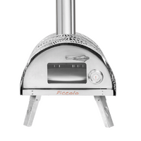 Piccolo Pizza Oven with Rotating Floor Midnight Black- oven-001-b-trolley