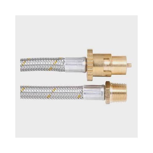 Bromic Hose Gas SS 10mm x 3000mm 1/2 BSPMT x Bayonet - 10HCS3000
