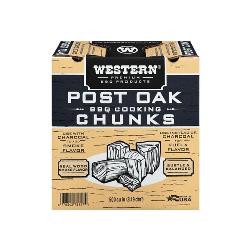 Western Oak Smoking Wood Chunks - Made in the USA - 78017