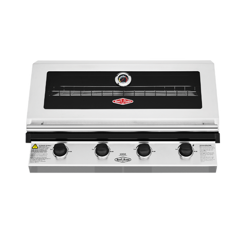 1200 Series Stainless Steel 4 Burner Built In BBQ w/ Cast Iron Burners & Grills - BBG1240SB