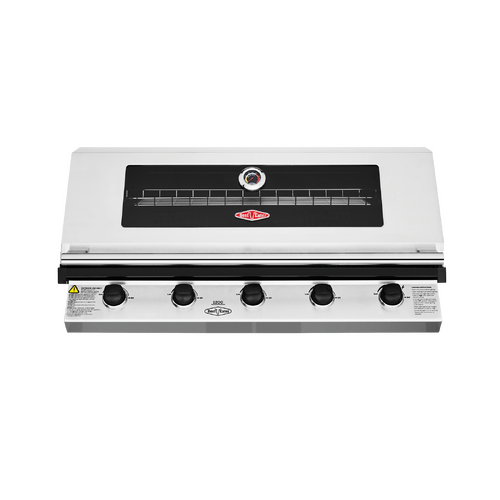  1200 Series Stainless Steel 5 Burner Built In BBQ w/ Cast Iron Burners & Grills - BBG1250SB