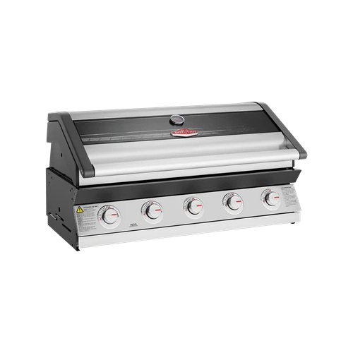  Beefeater 1600 Series Stainless Steel 5 Burner Built In BBQ w/ Cast Iron Burners & Grills
