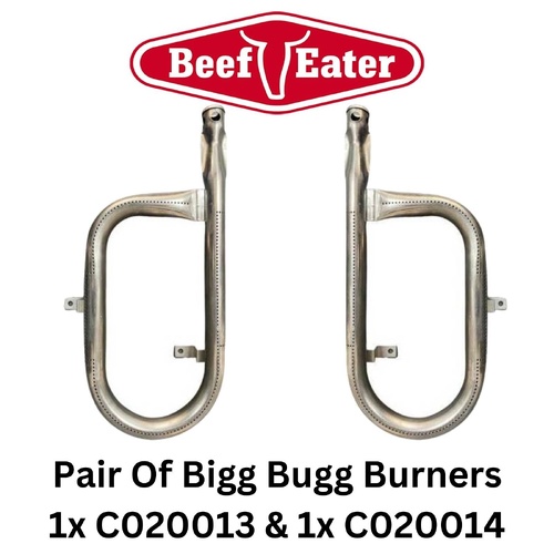 BeefEater Bigg Bugg Replacement Burners (PAIR - LEFT AND RIGHT) to Suit Bigg Bugg - C020013 & C020014