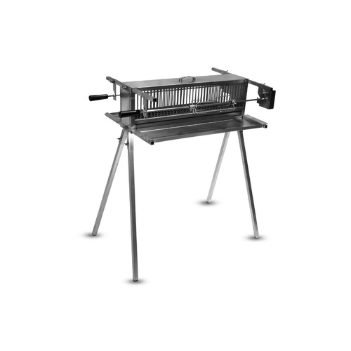 The Original Twin Vertical Spit Rotisserie Stainless Steel By The BBQ Store - Great for Big Parties - BSR-3064