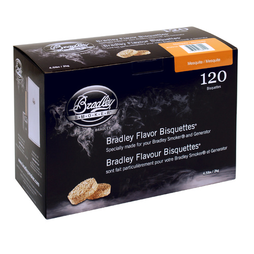 Bradley Mesquite Bisquettes 120 Pack 