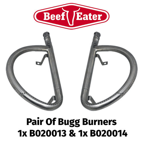 BeefEater Bugg Replacement Burners (PAIR - LEFT AND RIGHT) - B020013  B020014