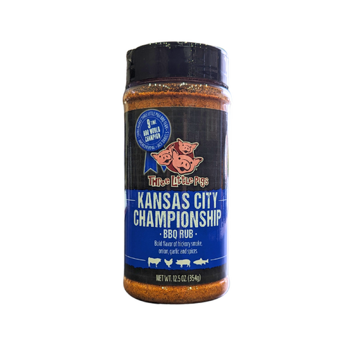 Three Little Pigs Kansas City Championship BBQ Rub 12.5oz Shaker Jar - Made in USA - OW85171