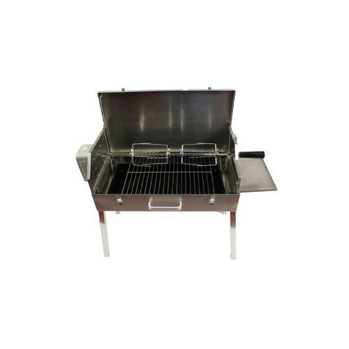 Portable Briefcase Rotisserie Spit Stainless Steel Body - very portable (folds up) - PRS-3065