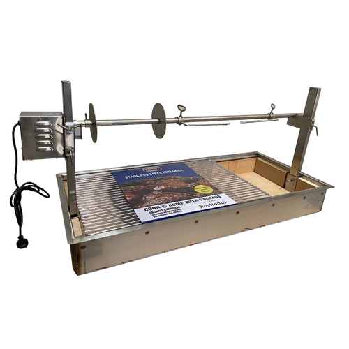 1200mm Alfresco Built In Charcoal BBQ with Spit Rotisserie - SP-124