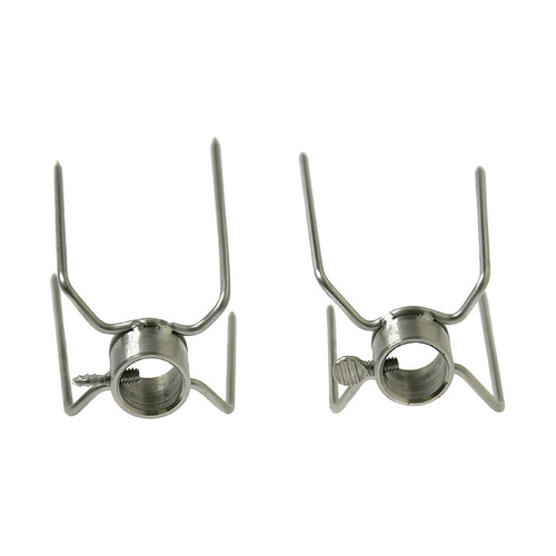 Stainless Steel Large 4 Prong Forks (Set of 2) for rotisserie BBQ whole Chicken or Leg of Lamb suit 22mm Round Skewer