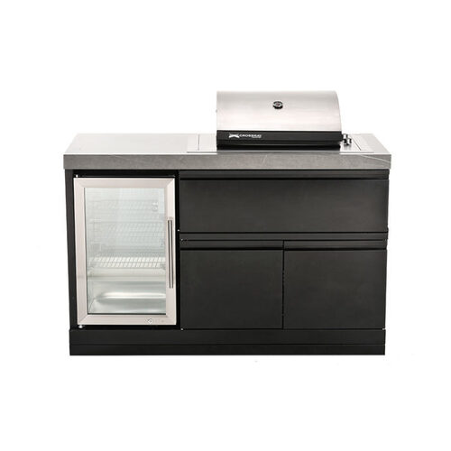CROSSRAY Mini Kitchen with Electric BBQ and Fridge - TCE15F-Mk1 