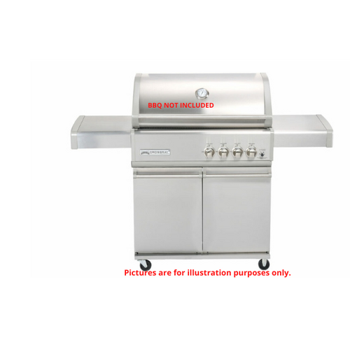 CROSSRAY Infrared 4 Burners BBQ Trolley Only - TCR4-TROLLEY
