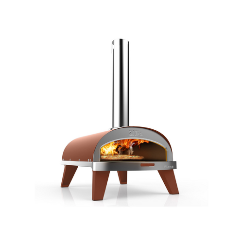 ZiiPa Piana Wood Pellet Pizza Oven with Rotating Stone – Terracotta