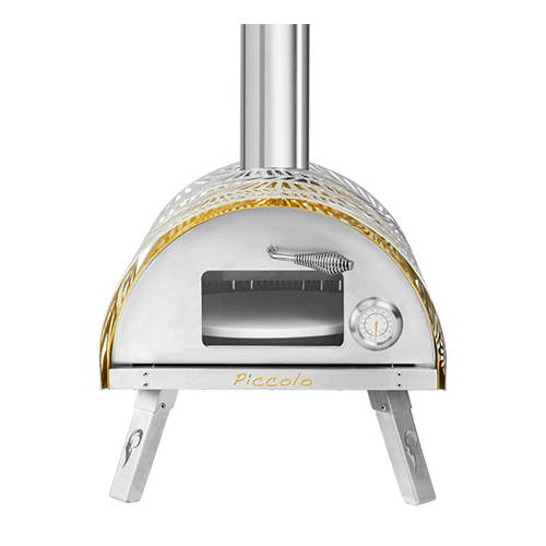 Piccolo Pizza Oven with Rotating Floor Tuscan Sun - oven-001-y-trolley